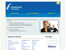 Tablet Screenshot of franchisetraders.com